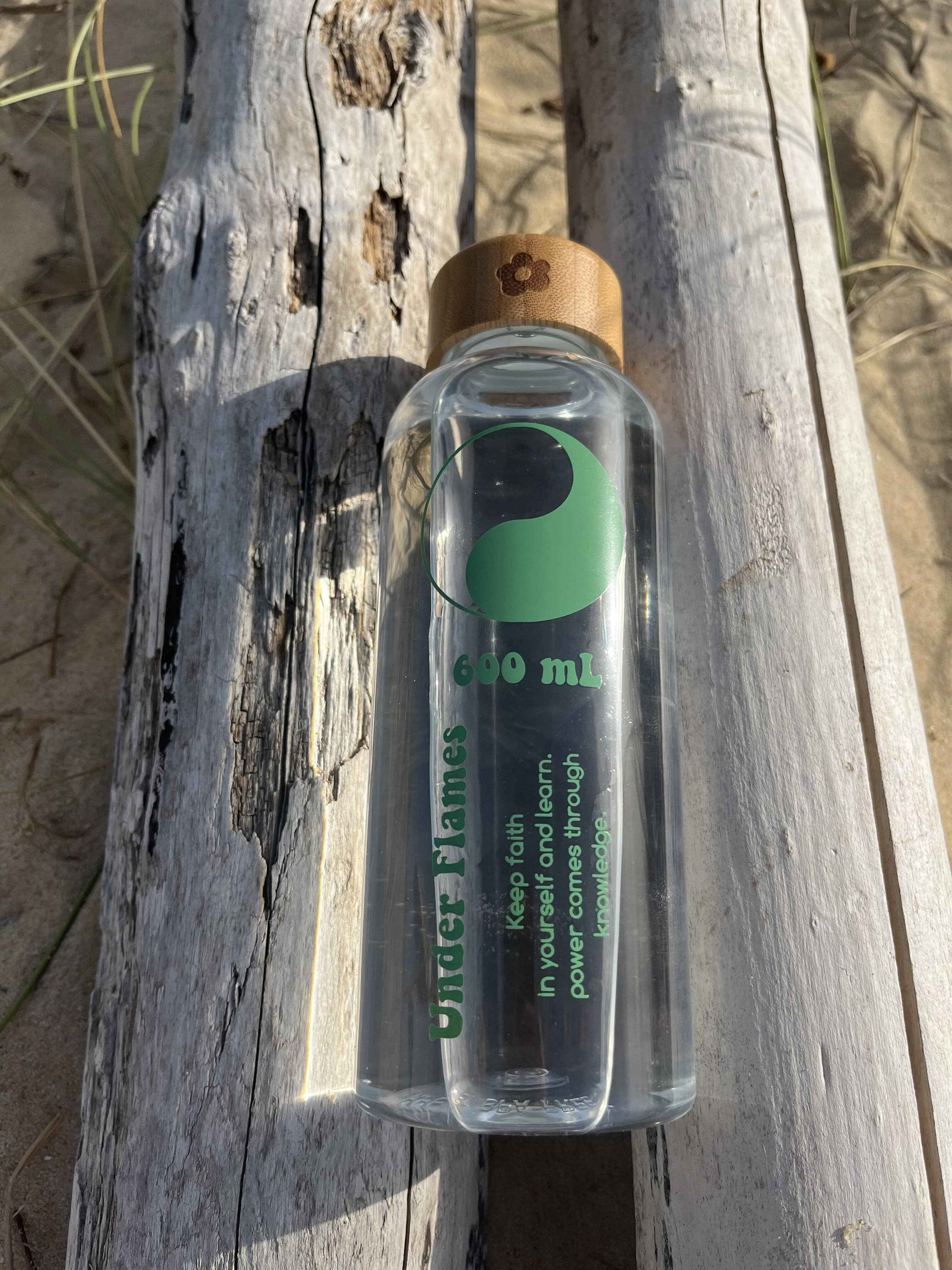 Water Bottle Under Flames